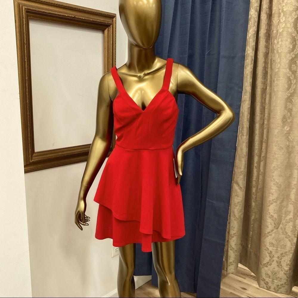 NWT Teeze Me Red Mini Dress. Size 3.